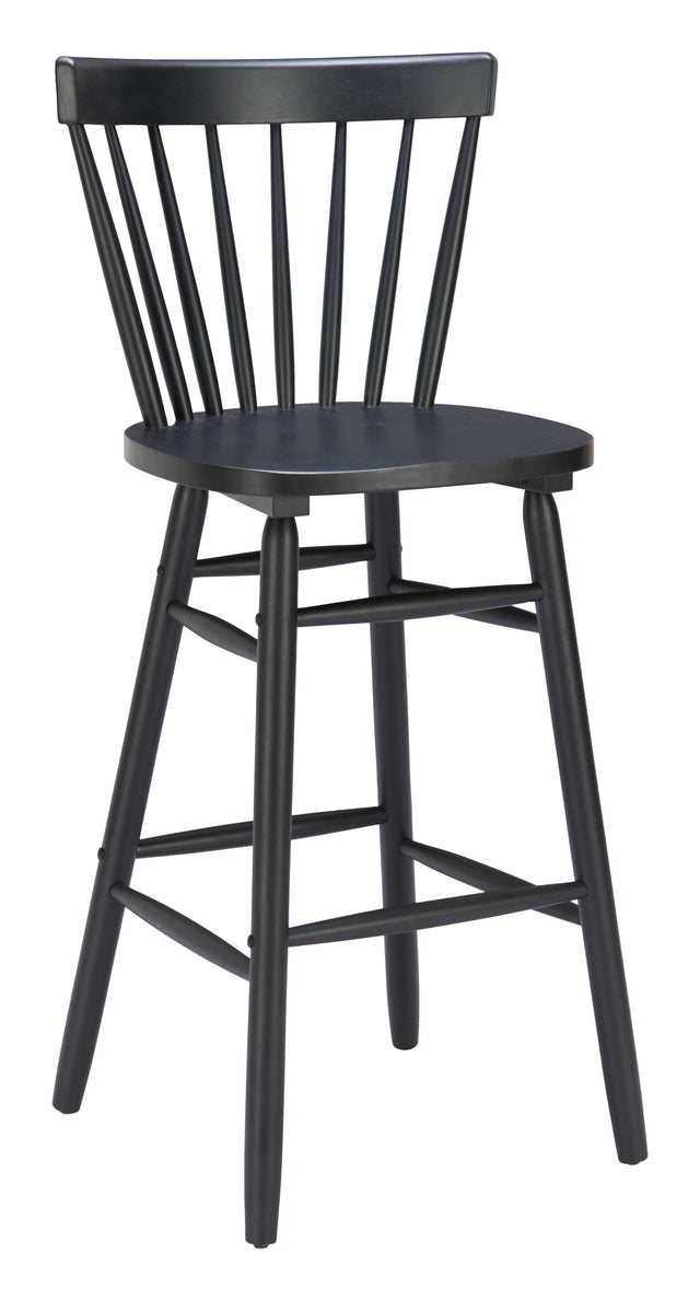 ZUO Tyce Barstool (Set of 2) Black