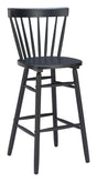 ZUO Tyce Barstool (Set of 2) Black