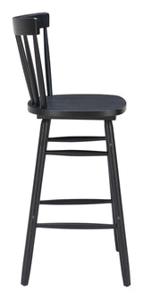 ZUO Tyce Barstool (Set of 2) Black