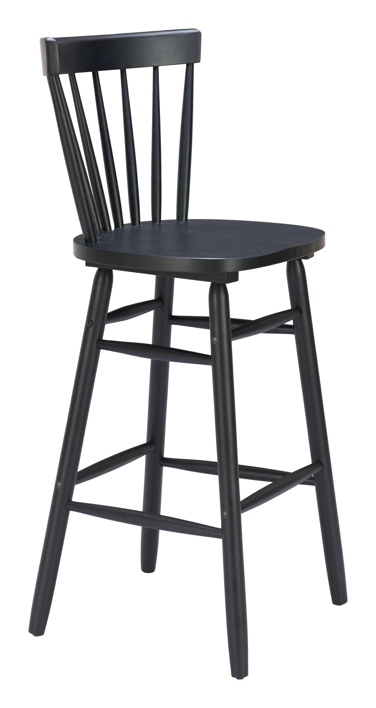 ZUO Tyce Barstool (Set of 2) Black