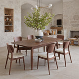 ZUO Kellua Dining Chair (Set of 2) Beige & Walnut