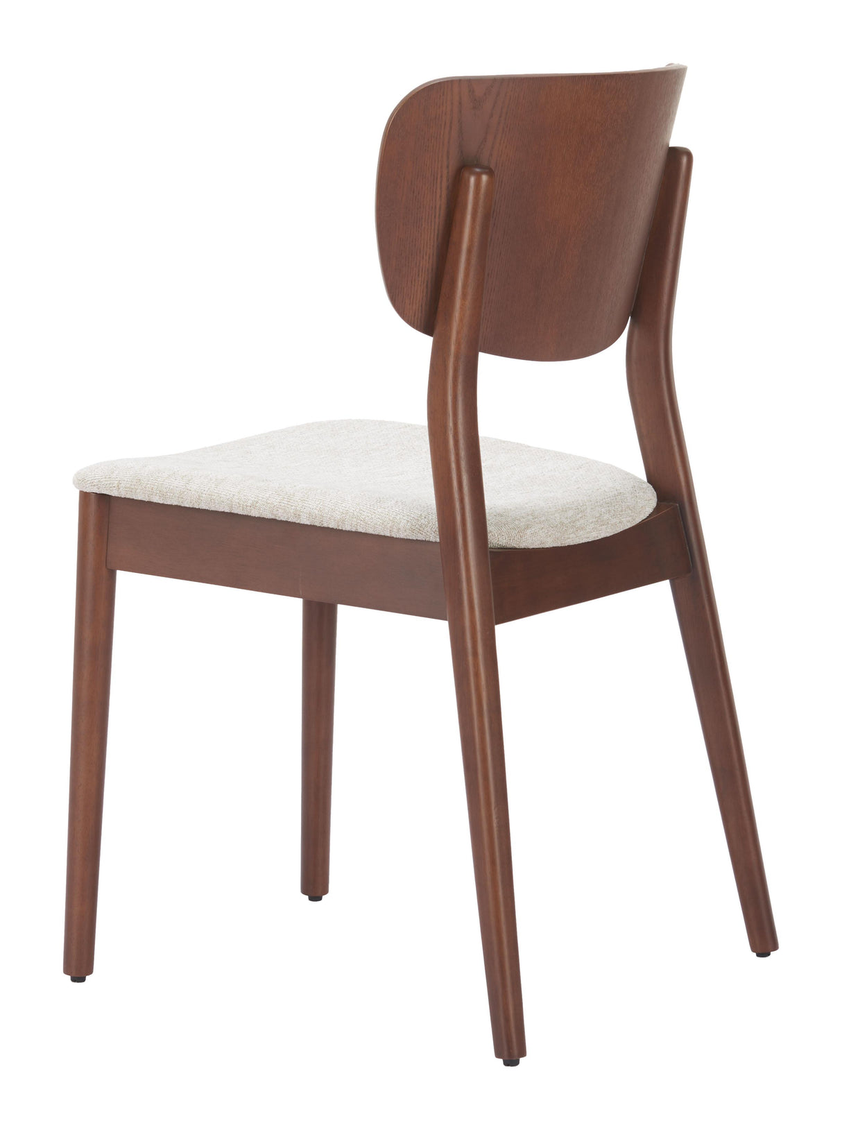ZUO Kellua Dining Chair (Set of 2) Beige & Walnut