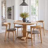 ZUO Pioro Dining Chair (Set of 2) Brown & Natural