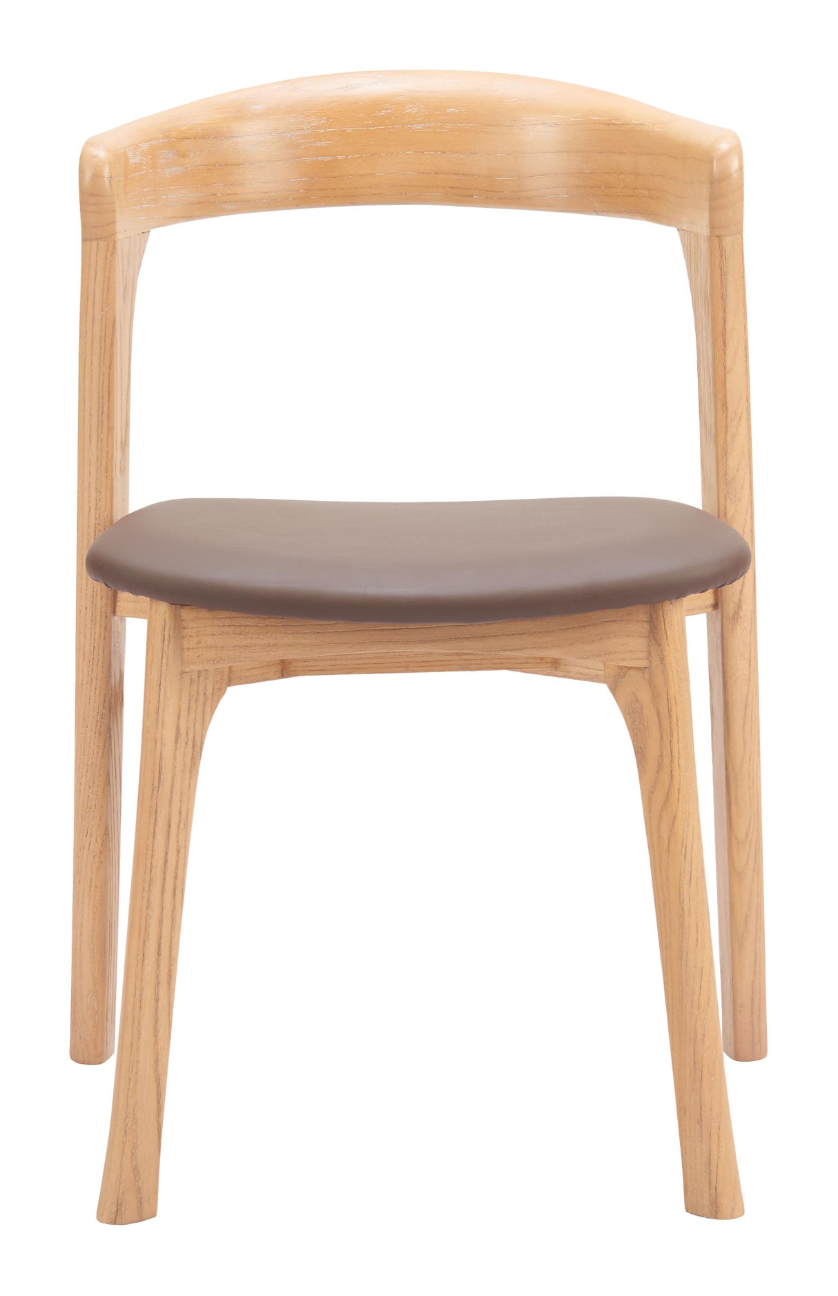 ZUO Pioro Dining Chair (Set of 2) Brown & Natural