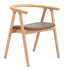 ZUO Peker Dining Chair (Set of 2) Brown & Natural