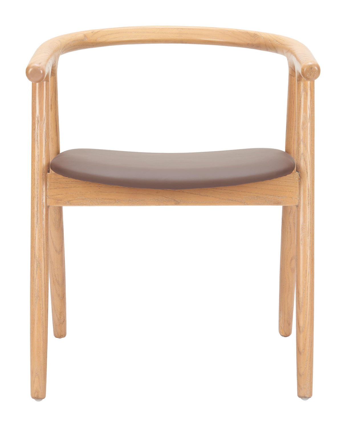 ZUO Peker Dining Chair (Set of 2) Brown & Natural