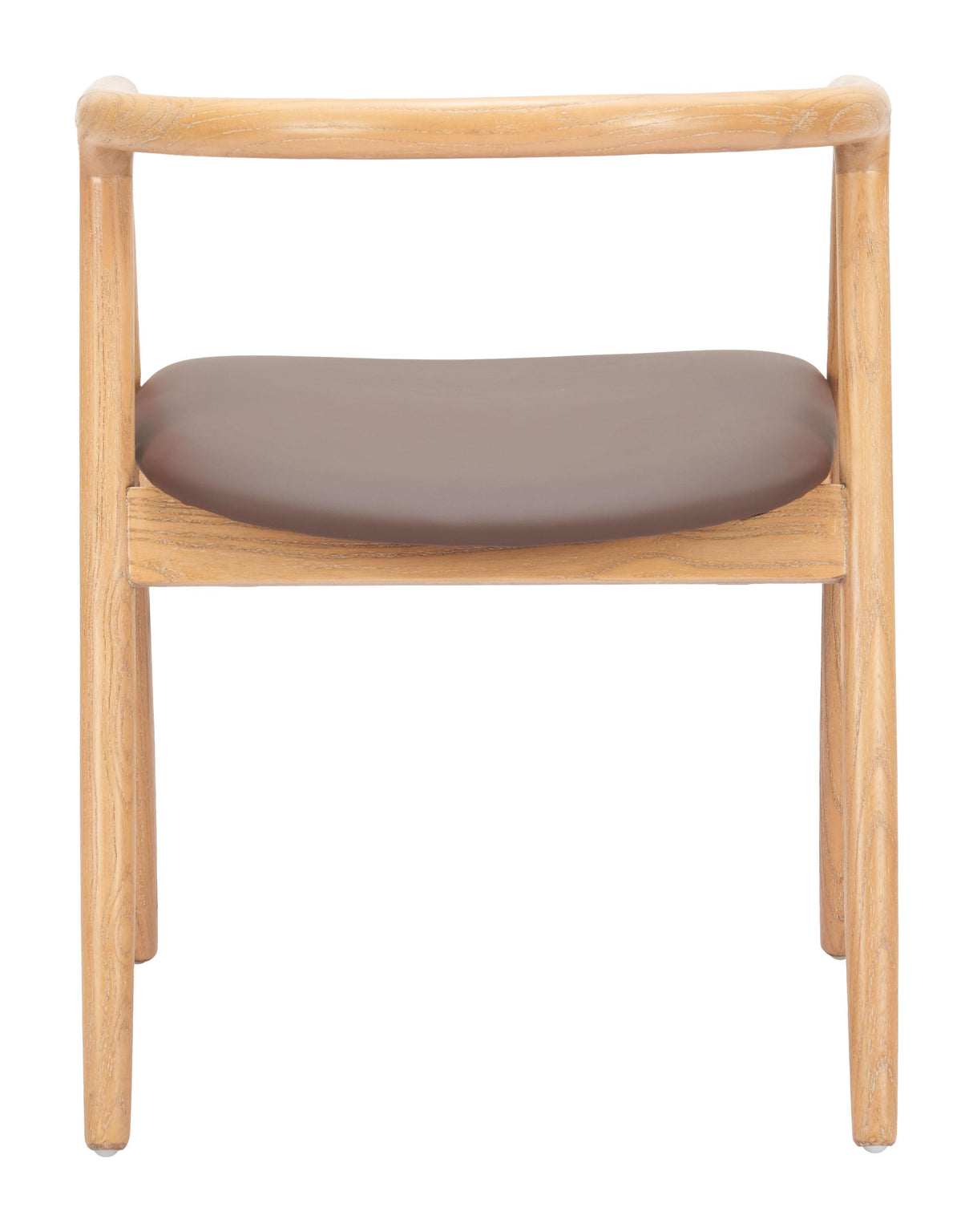 ZUO Peker Dining Chair (Set of 2) Brown & Natural