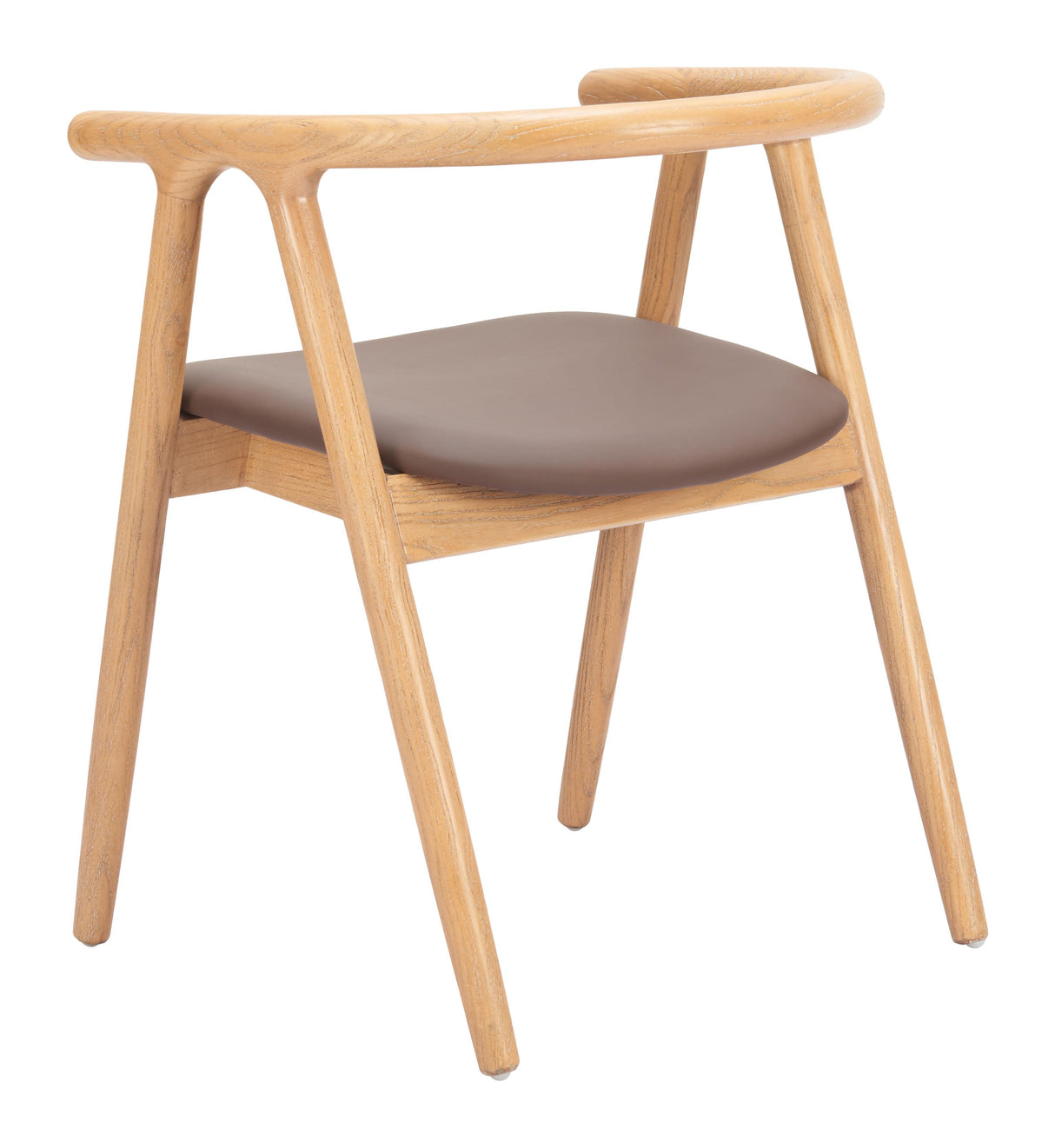 ZUO Peker Dining Chair (Set of 2) Brown & Natural
