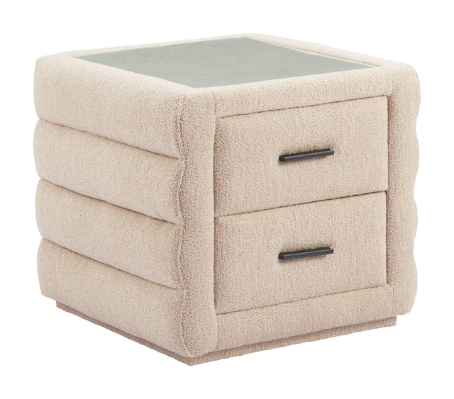 ZUO Soffice Nightstand Beige