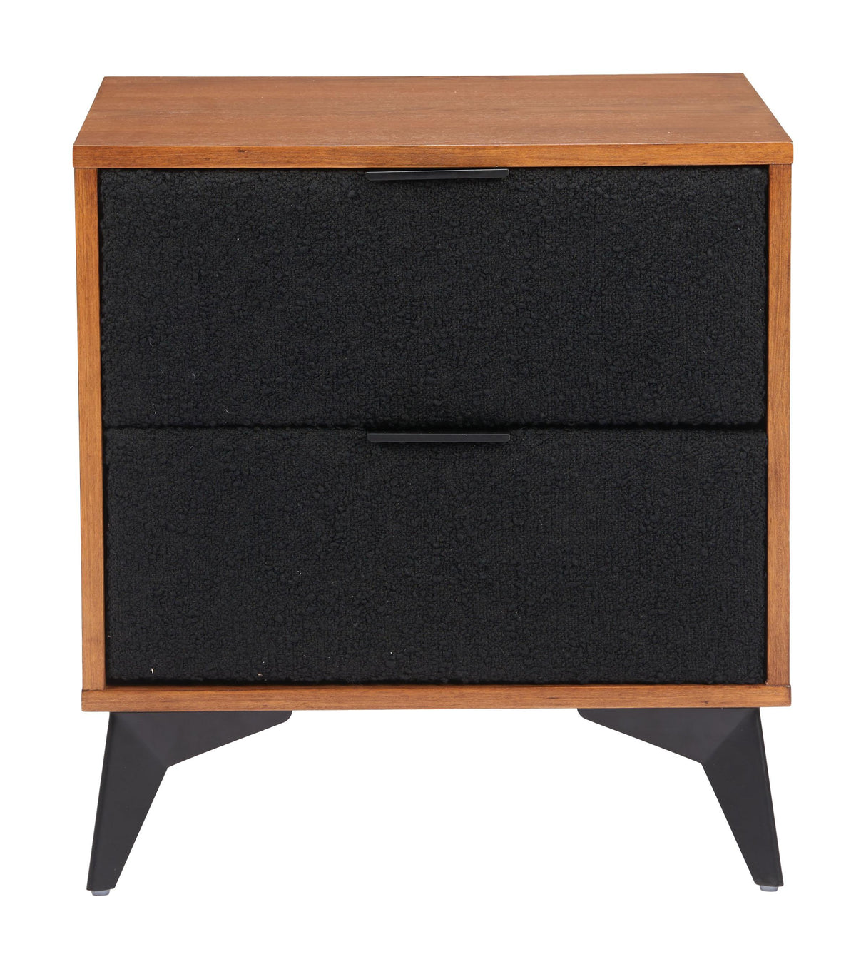 ZUO Zarif Nightstand Black & Walnut