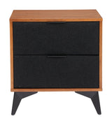 ZUO Zarif Nightstand Black & Walnut