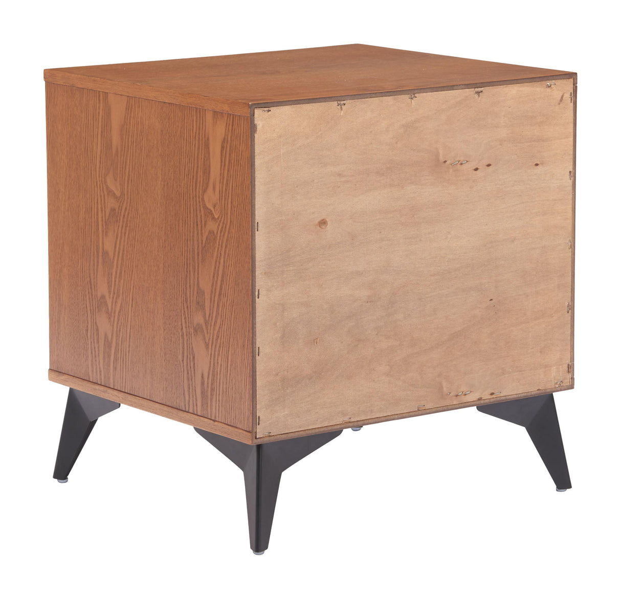 ZUO Zarif Nightstand Black & Walnut
