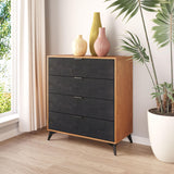 ZUO Zarif Chest Black & Walnut