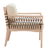 ZUO Wezly Accent Chair Ivory