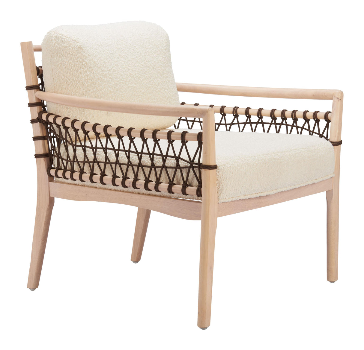ZUO Wezly Accent Chair Ivory