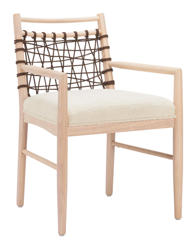ZUO Wezly Dining Chair (Set of 2) Ivory