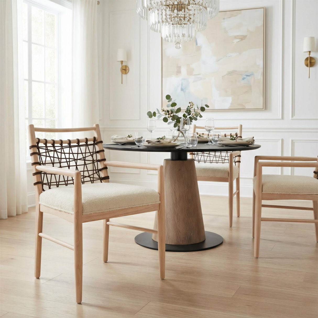 ZUO Wezly Dining Chair (Set of 2) Ivory