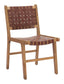 ZUO Feder Dining Chair (Set of 2) Brown