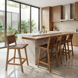 ZUO Feder Counter Stool (Set of 2) Brown