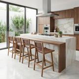ZUO Feder Counter Stool (Set of 2) Brown