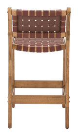 ZUO Feder Counter Stool (Set of 2) Brown