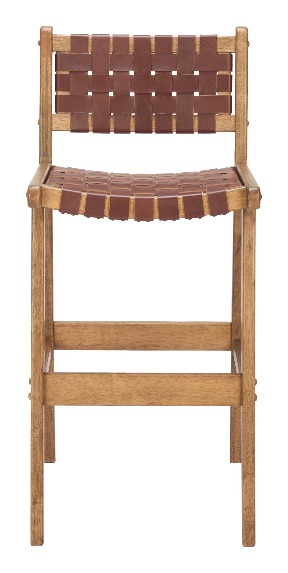 ZUO Feder Barstool (Set of 2) Brown
