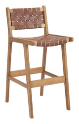 ZUO Feder Barstool (Set of 2) Brown