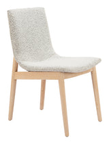ZUO Raha Dining Chair (Set of 2) Gray & Whitewashed
