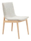 ZUO Raha Dining Chair (Set of 2) Gray & Whitewashed