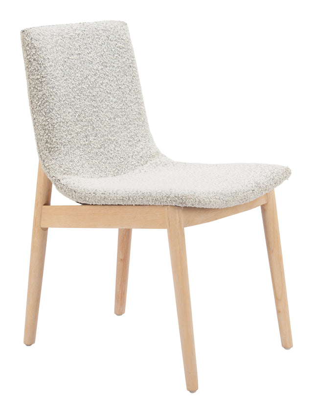ZUO Raha Dining Chair (Set of 2) Gray & Whitewashed
