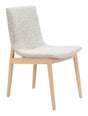 ZUO Raha Dining Chair (Set of 2) Gray & Whitewashed