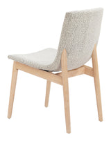 ZUO Raha Dining Chair (Set of 2) Gray & Whitewashed