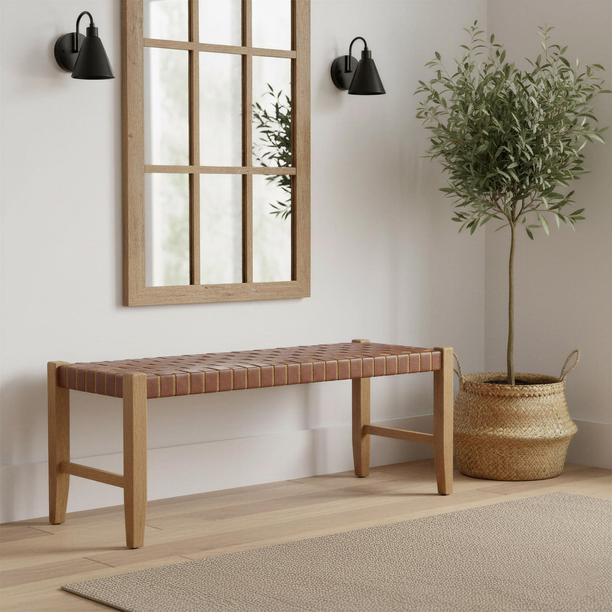 ZUO Bandani Bench Brown