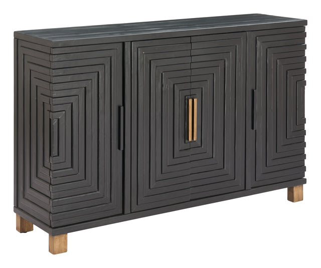 ZUO Trazo Cabinet Black