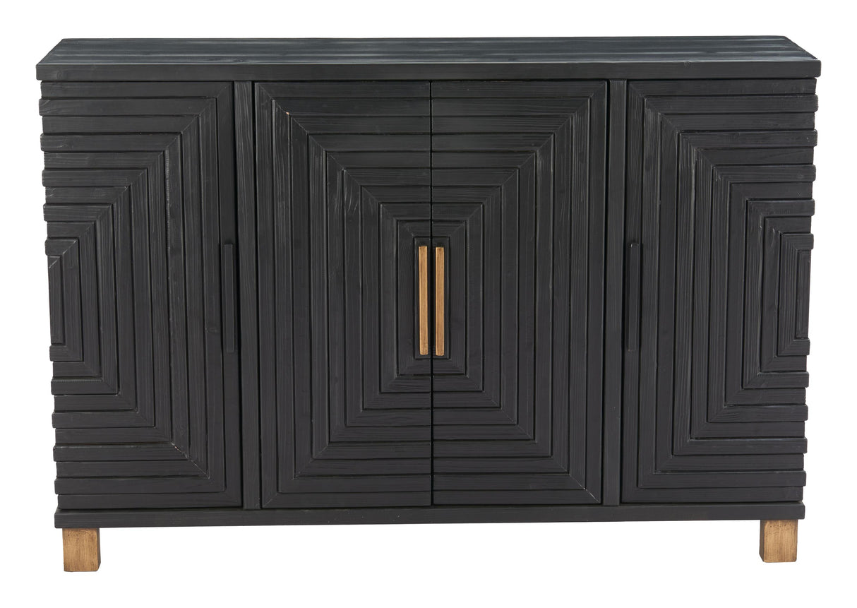 ZUO Trazo Cabinet Black