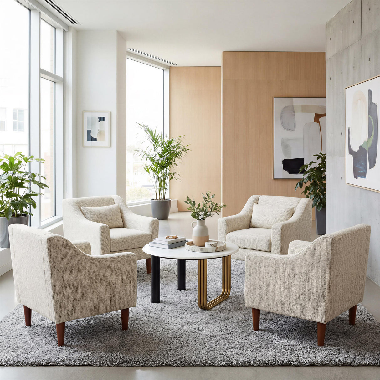 ZUO Koseli Armchair Pewter Gray
