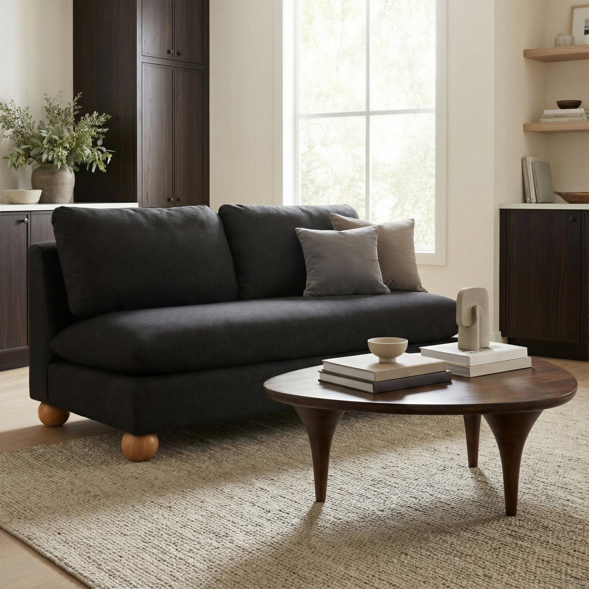 ZUO Minze Loveseat Black