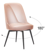 ZUO Keppel Swivel Dining Chair (Set of 2) Brown