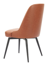 ZUO Keppel Swivel Dining Chair (Set of 2) Brown