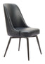 ZUO Keppel Swivel Dining Chair (Set of 2) Black
