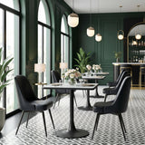 ZUO Keppel Swivel Dining Chair (Set of 2) Black