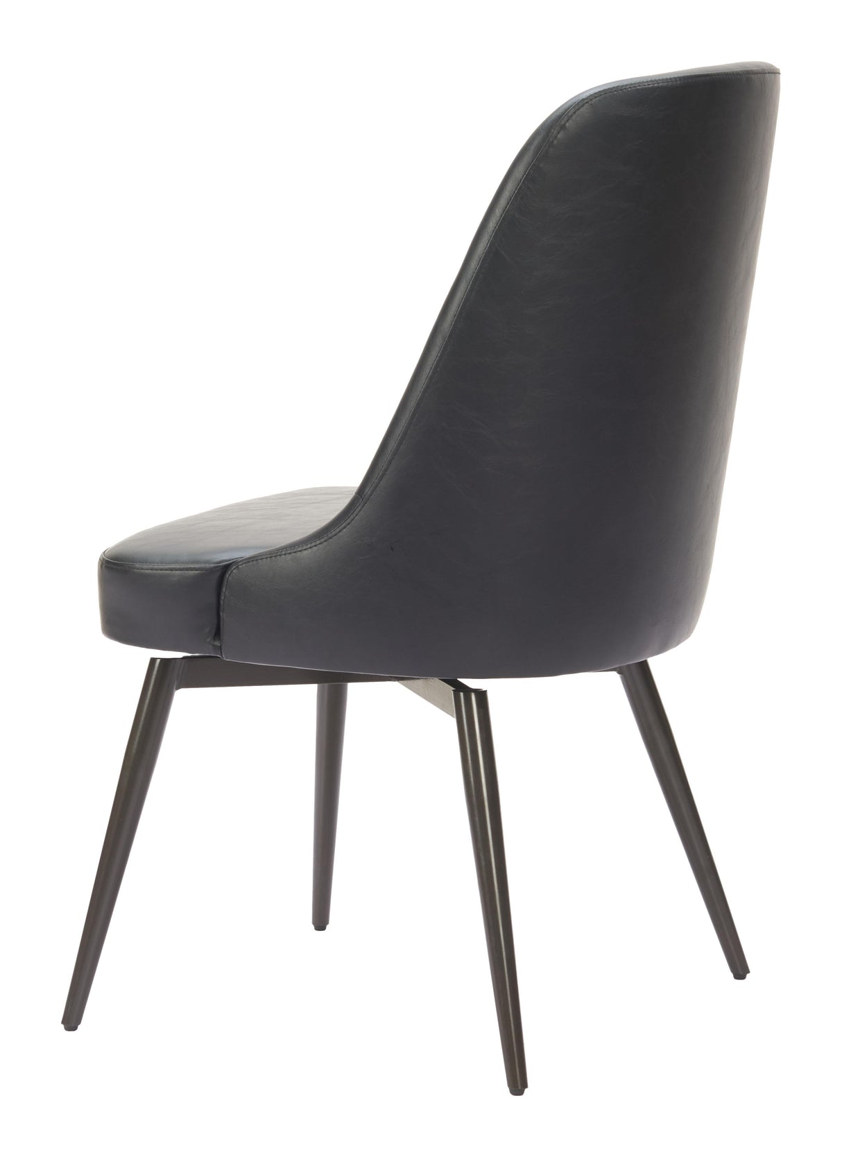 ZUO Keppel Swivel Dining Chair (Set of 2) Black