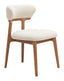 ZUO Cedar Dining Chair (Set of 2) White & Walnut