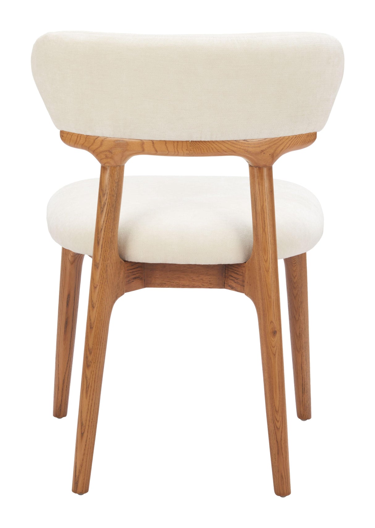 ZUO Cedar Dining Chair (Set of 2) White & Walnut