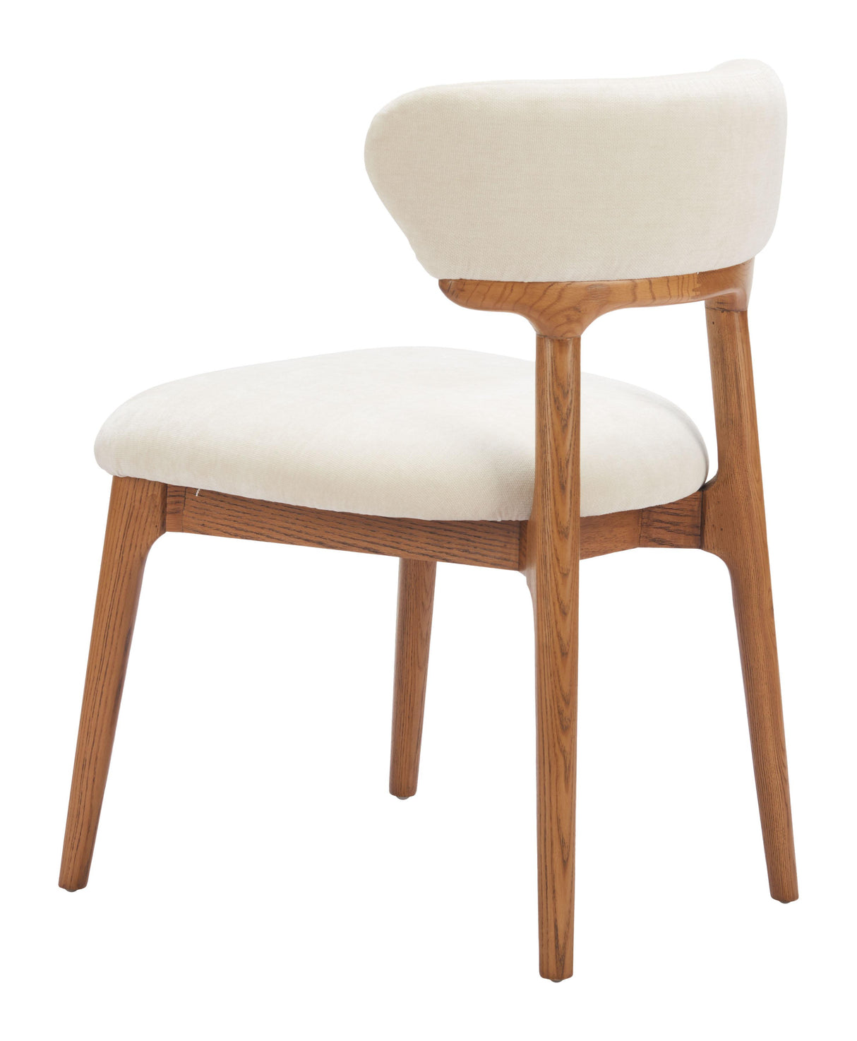 ZUO Cedar Dining Chair (Set of 2) White & Walnut
