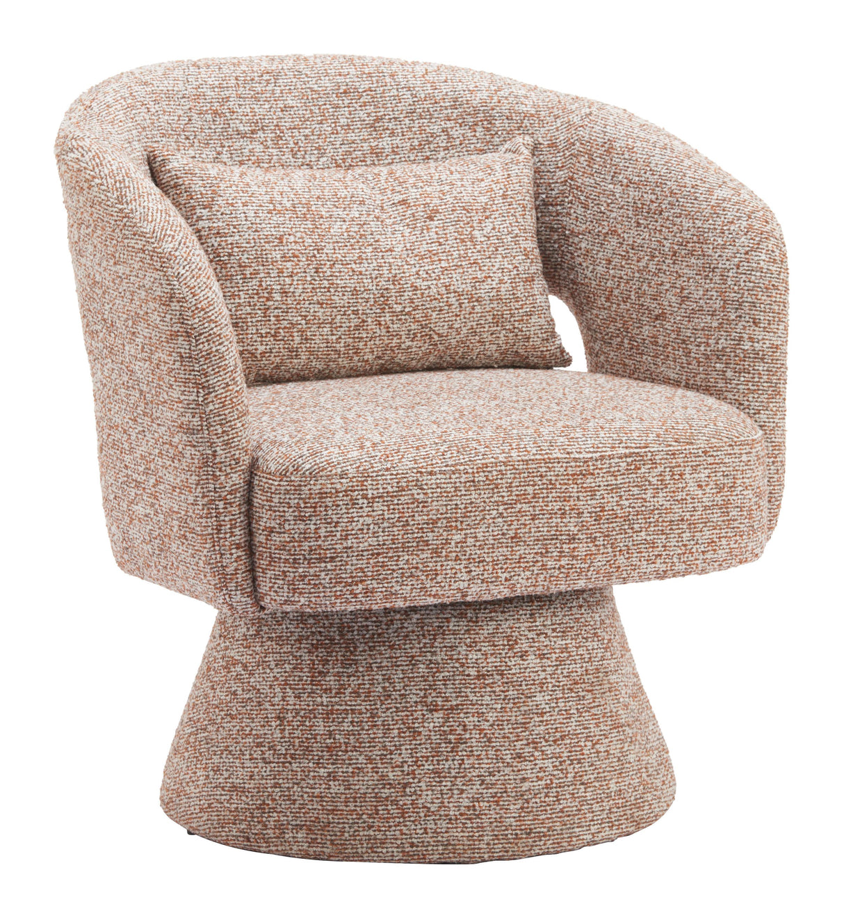 ZUO Liva Swivel Chair Frosty Brown