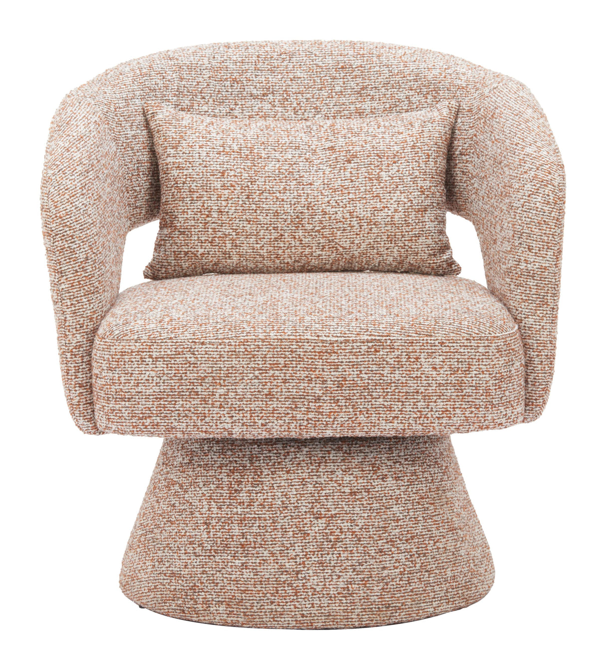 ZUO Liva Swivel Chair Frosty Brown