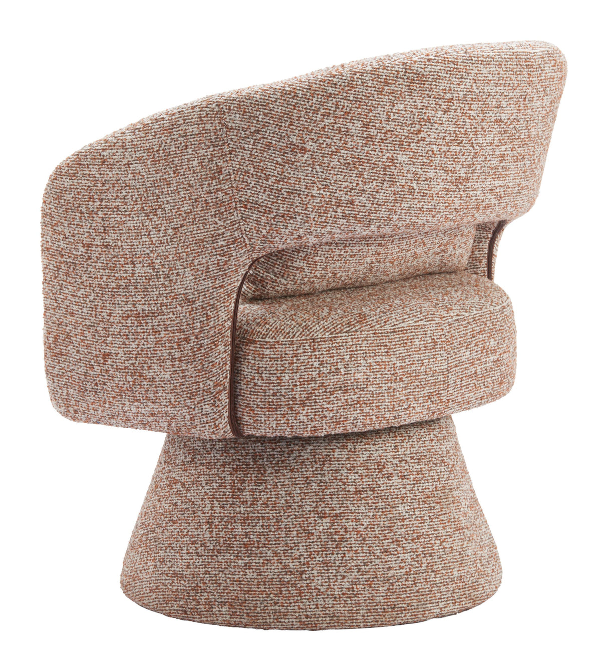 ZUO Liva Swivel Chair Frosty Brown