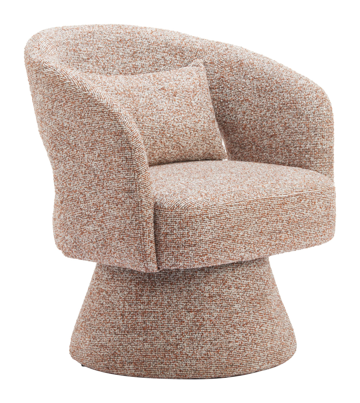 ZUO Liva Swivel Chair Frosty Brown