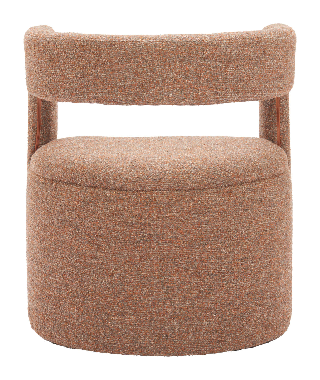ZUO Atria Accent Chair & Ottoman Tawny Brown